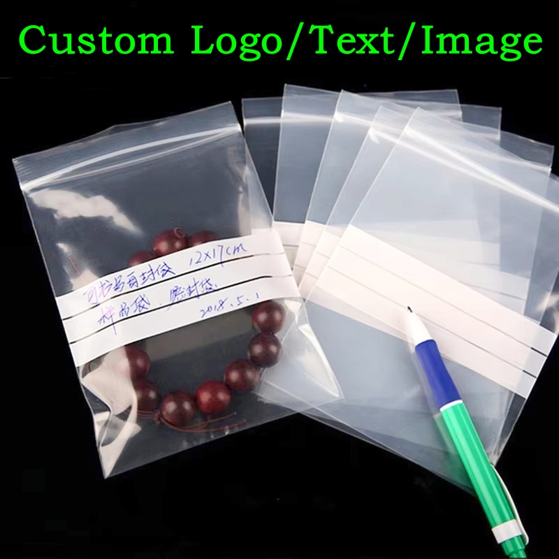 200PCS Kantong Plastik PE Tran - Food Storage Bags Zip Lock Pouch ulasan dan harga