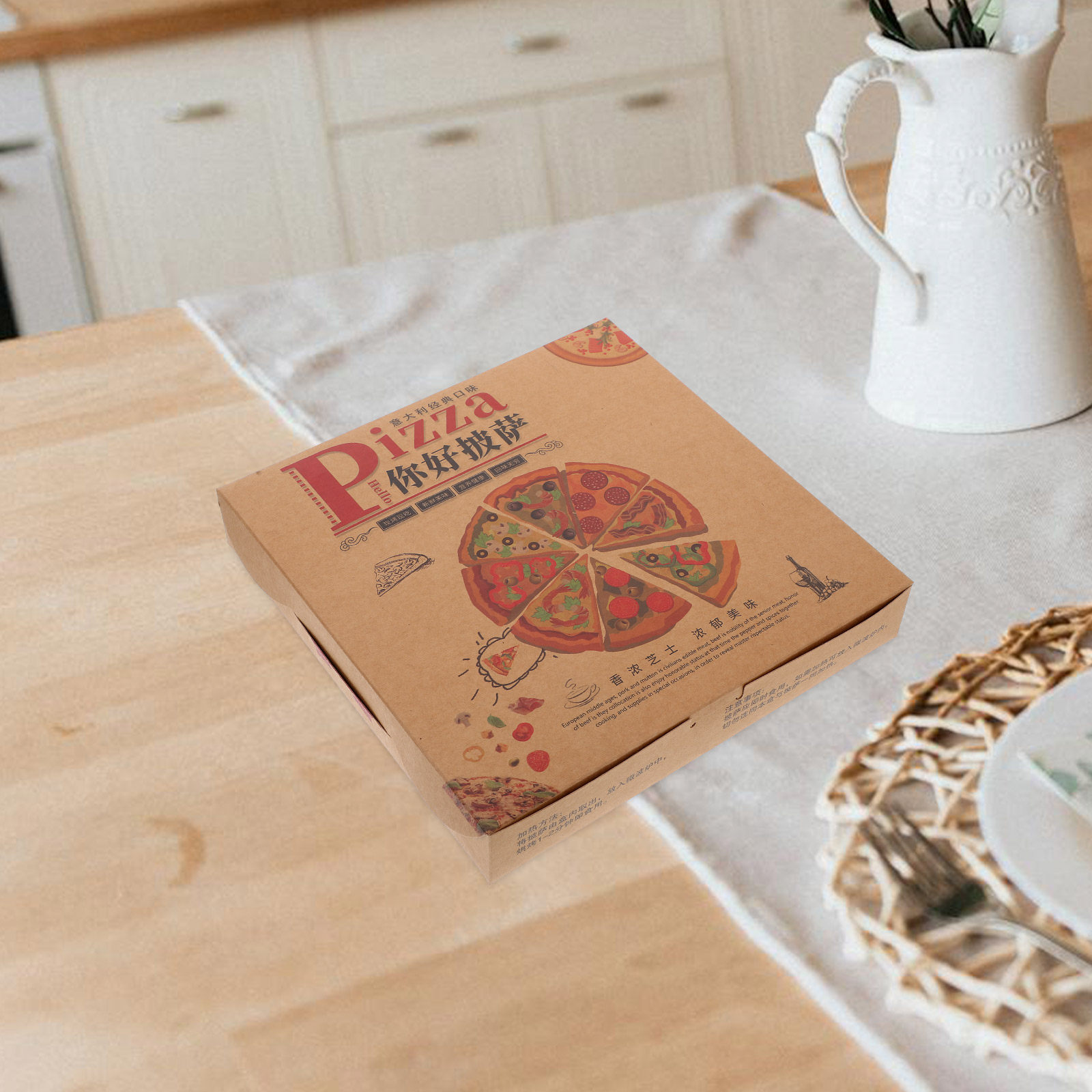 20 Buah Kotak Pizza Kertas Ber - Food Storage Boxes ulasan dan harga