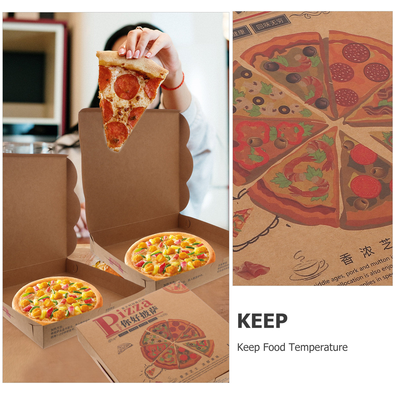 20 Buah Kotak Pizza Kertas Ber - Food Storage Boxes ulasan dan harga