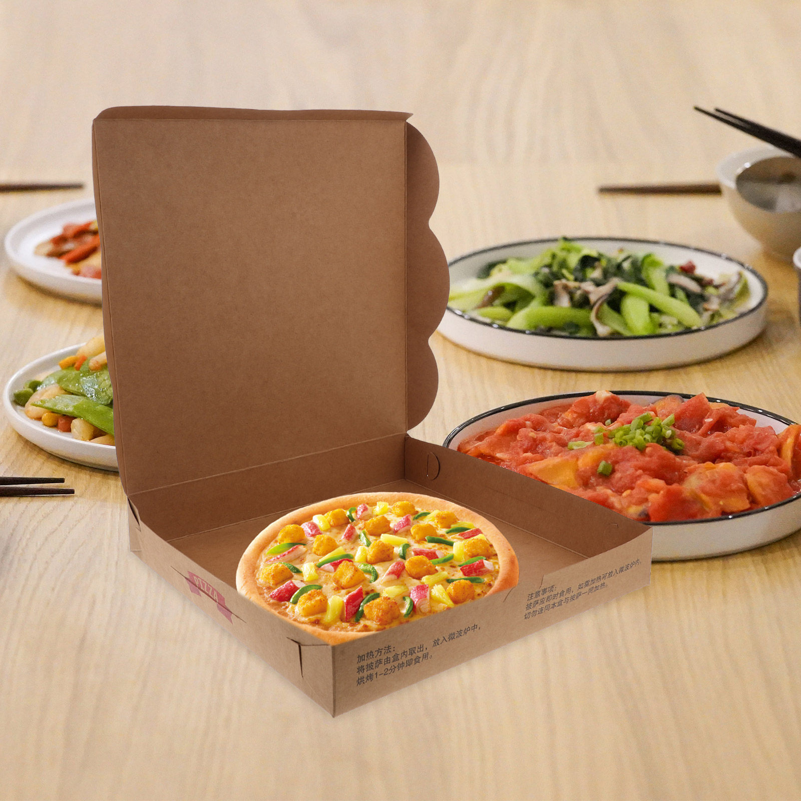 20 Buah Kotak Pizza Kertas Ber - Food Storage Boxes ulasan dan harga