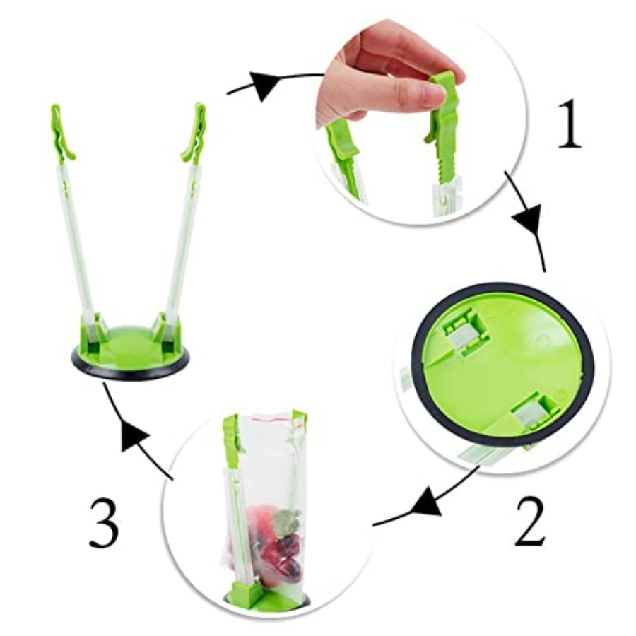 Baggy Rack - 8 Buah, Klip Kant - Ziploc Food Storage ulasan dan harga