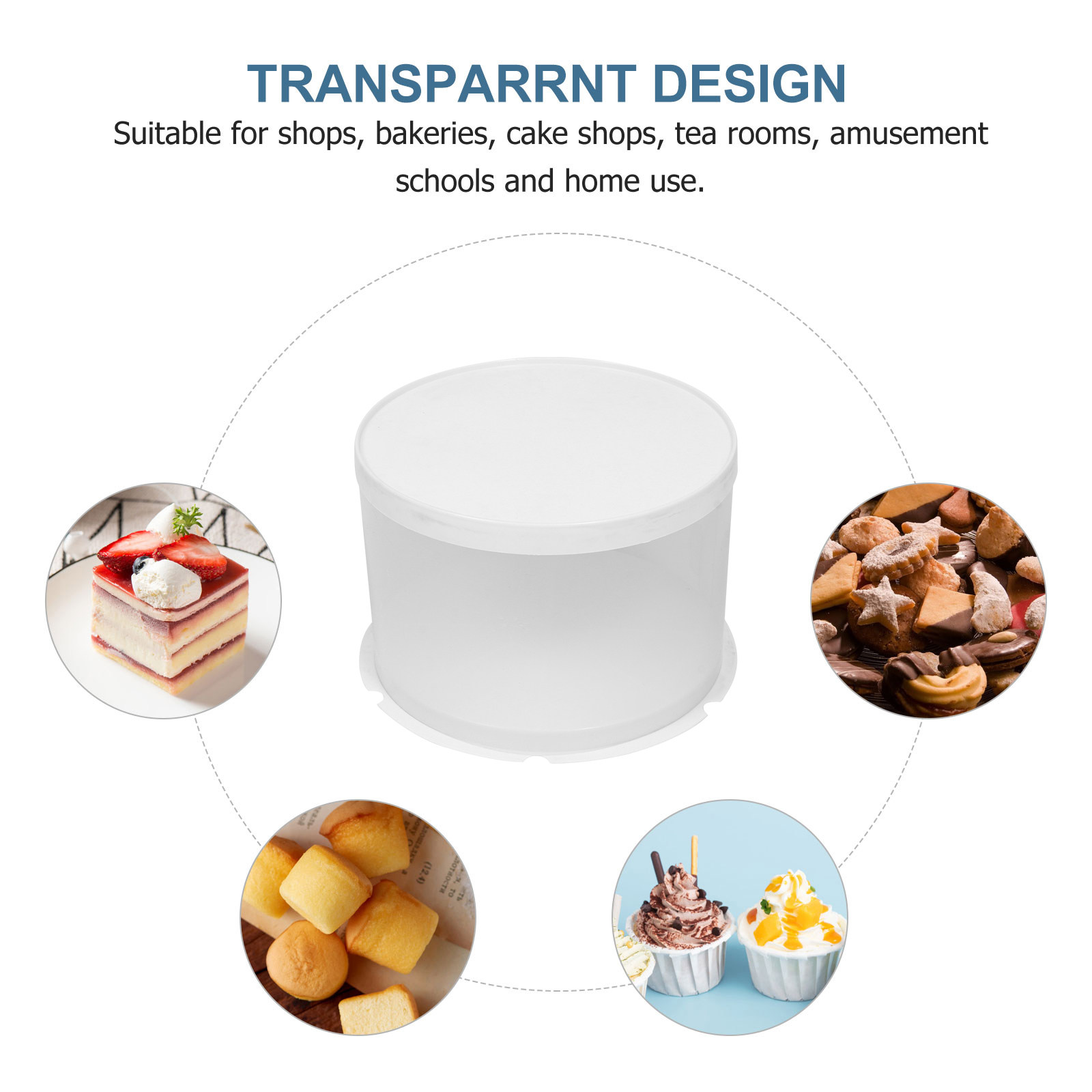 1 Buah Kotak Kue Transparan Bu - Food Storage Boxes ulasan dan harga