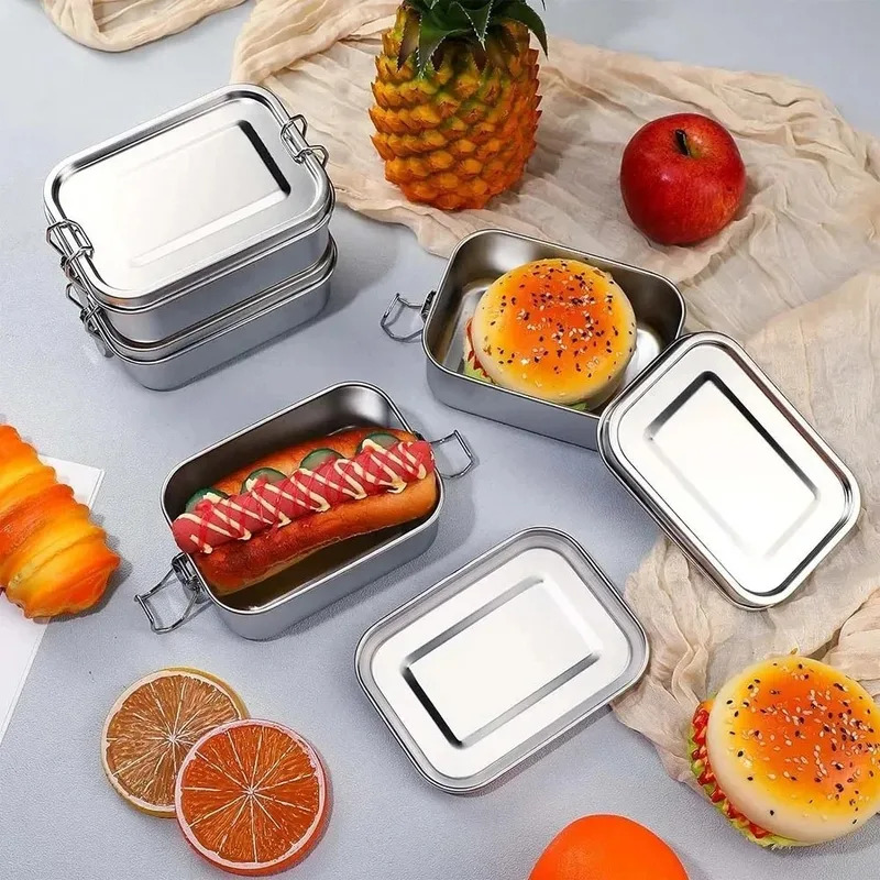 Kotak Makan Siang Baja Tahan K - Food Storage Metal Box ulasan dan harga