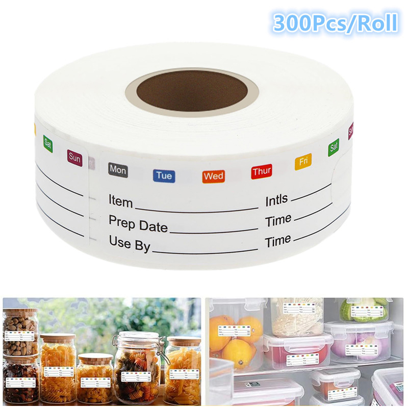 300 Buah/Rol Label Tanggal Ked - Food Storage Expiration Dates ulasan dan harga