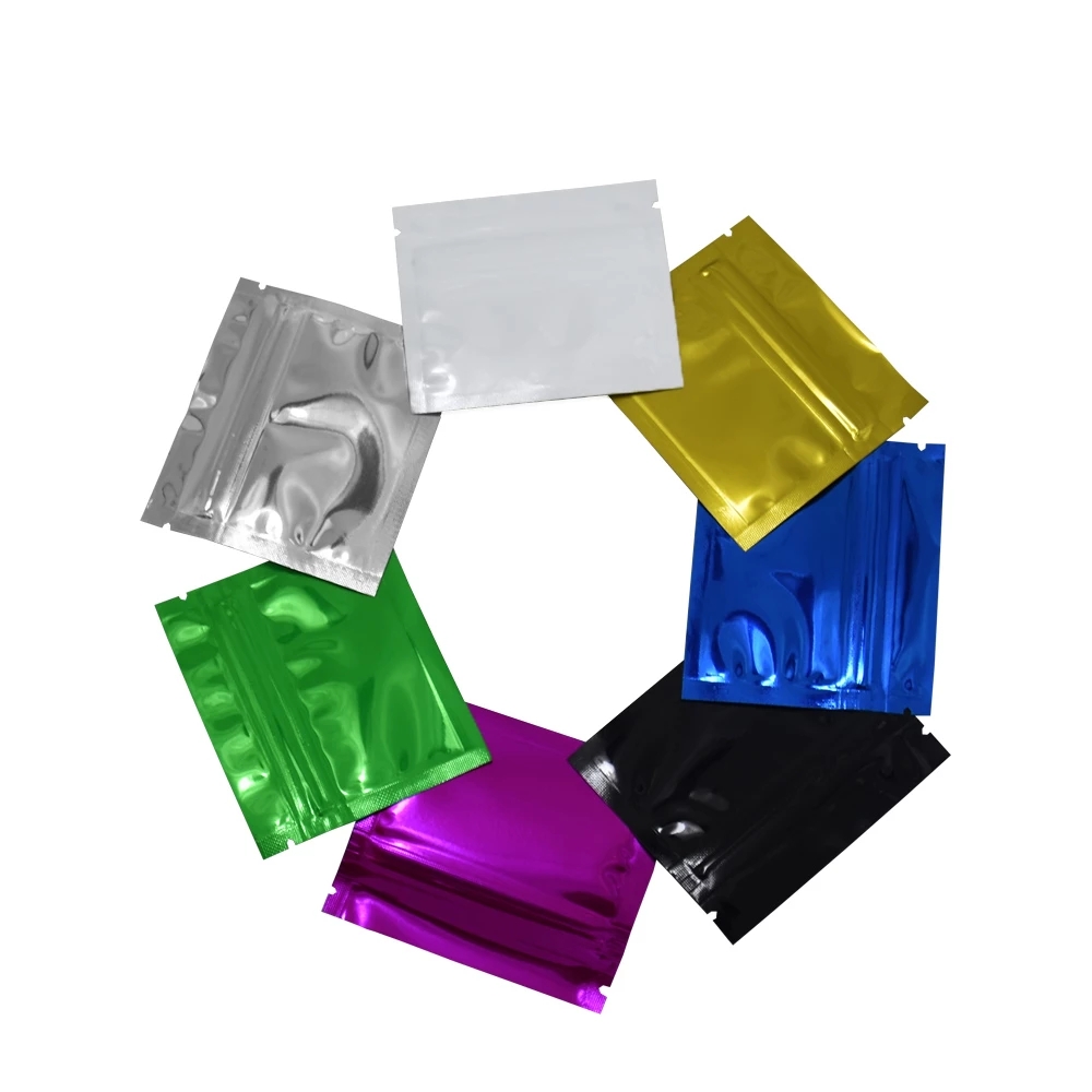 100 Buah Warna-warni Aluminium - Food Storage Bags Zip Lock Pouch ulasan dan harga