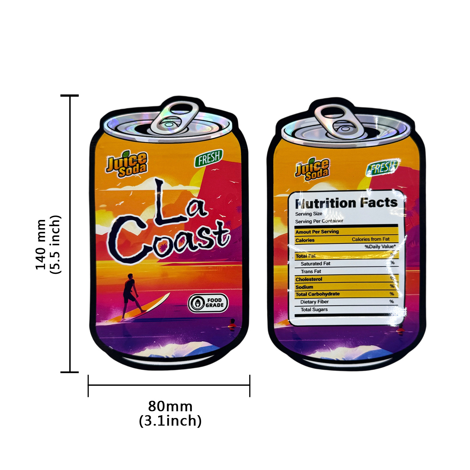 Kantong Mylar Bentuk Tidak Ber - Food Storage Mylar Bags ulasan dan harga