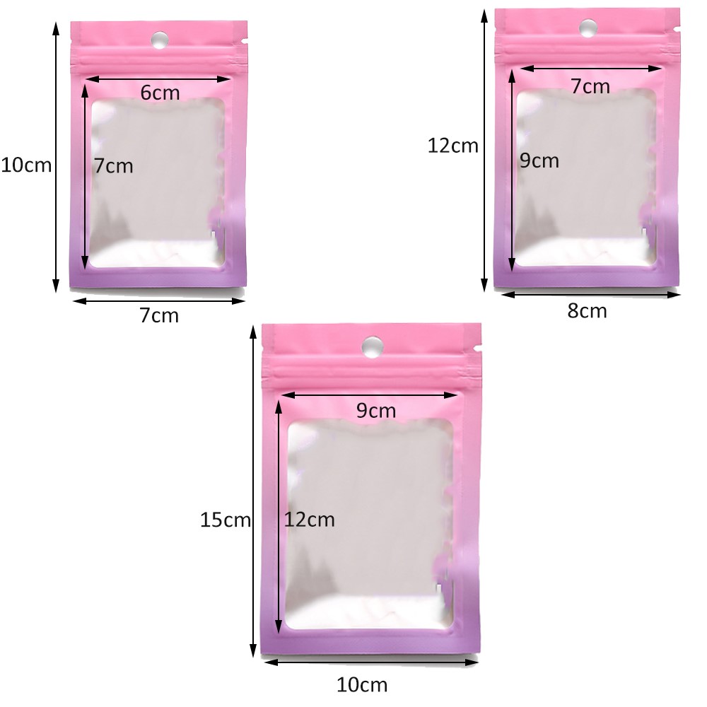 50 buah tas gradien dapat ditu - Food Storage Mylar Bags ulasan dan harga