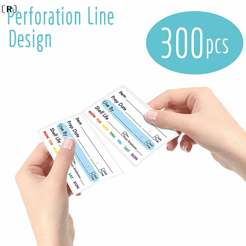 〔R〕300Pcs Stiker Label Tanggal - Food Storage Expiration Dates ulasan dan harga