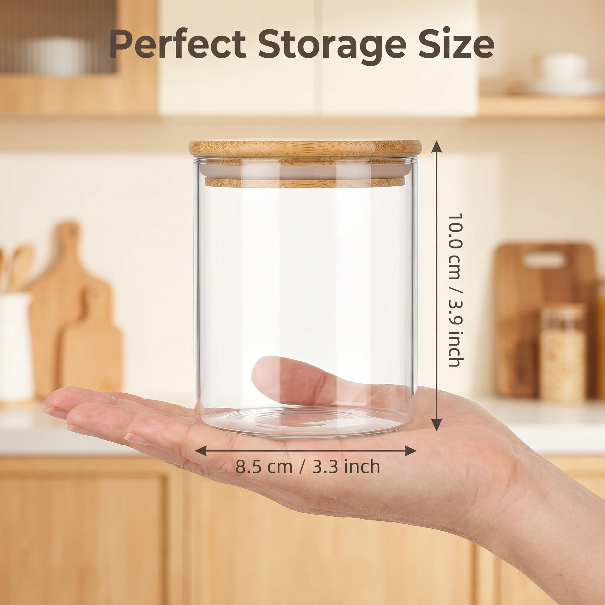 9 Buah Wadah Penyimpanan Kaca  - Airtight Cereal Jar ulasan dan harga