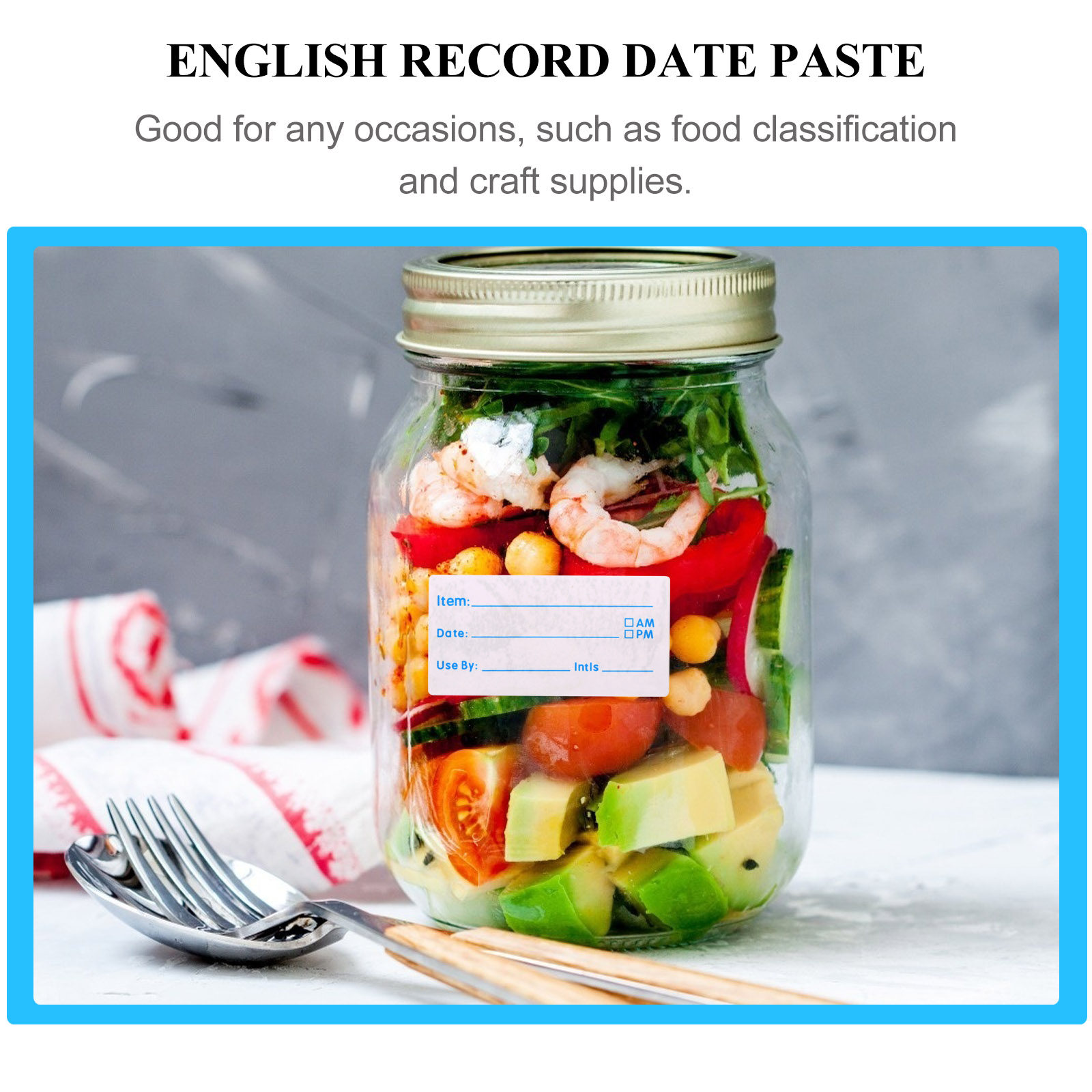 500 Buah Stiker Label Dapat Di - Food Storage Labels ulasan dan harga