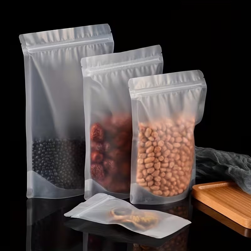 Kantong Ziplock Transparan Ber - Food Storage Bags Zip Lock Pouch ulasan dan harga