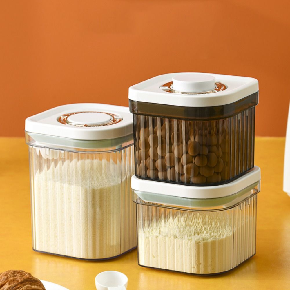 Kotak Penyimpanan Susu Bubuk P - Airtight Cereal Jar ulasan dan harga