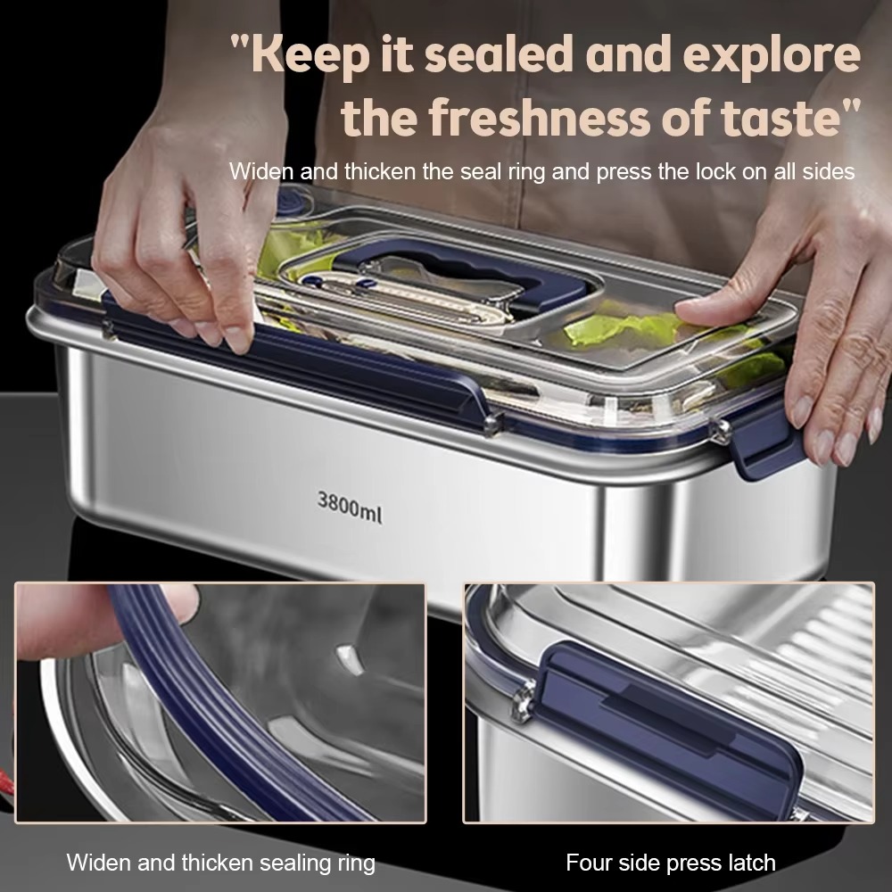 Set Wadah Penyimpanan Makanan  - Food Storage Metal Box ulasan dan harga