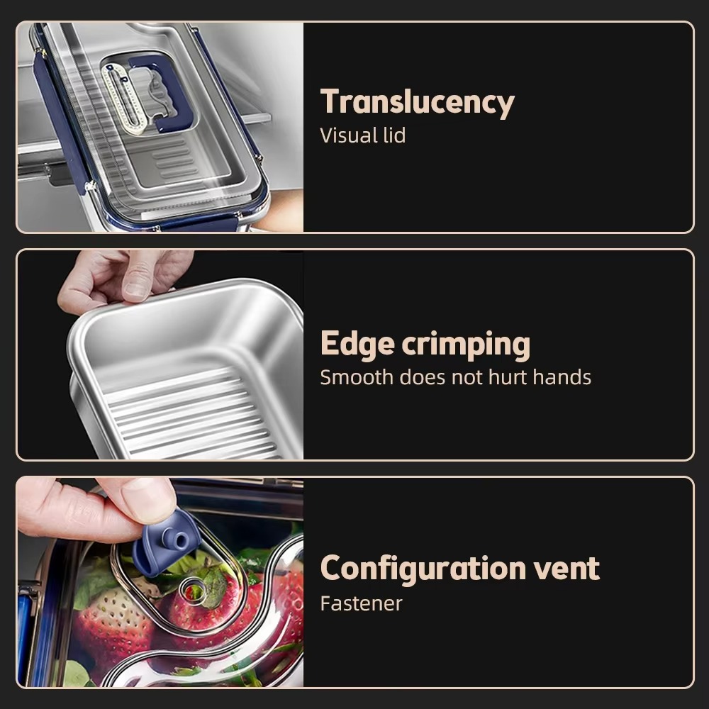 Set Wadah Penyimpanan Makanan  - Food Storage Metal Box ulasan dan harga