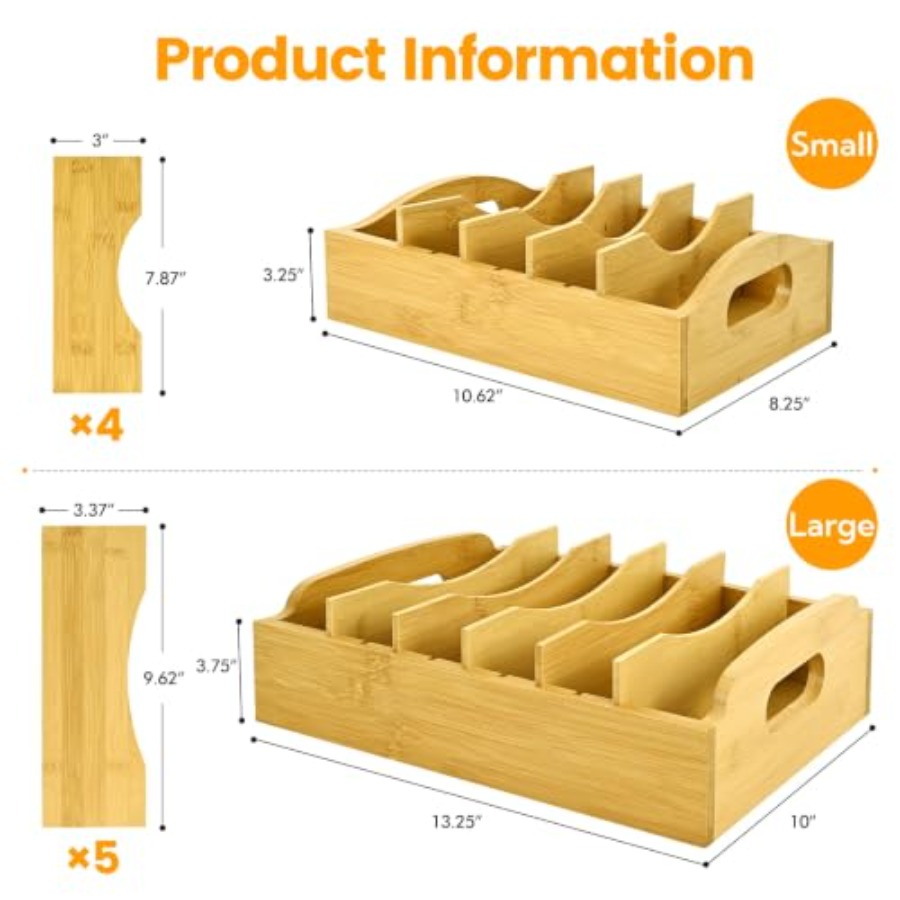 2 Paket Organizer Tutup Wadah  - Food Storage Organizer ulasan dan harga