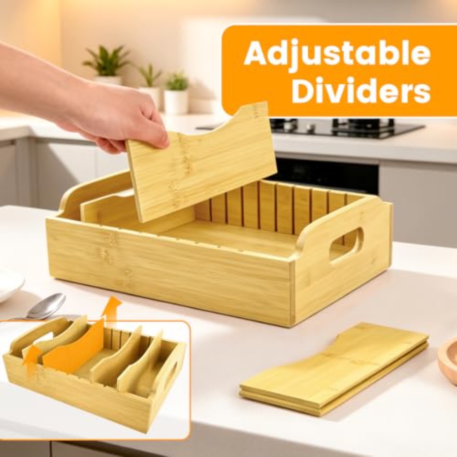 2 Paket Organizer Tutup Wadah  - Food Storage Organizer ulasan dan harga
