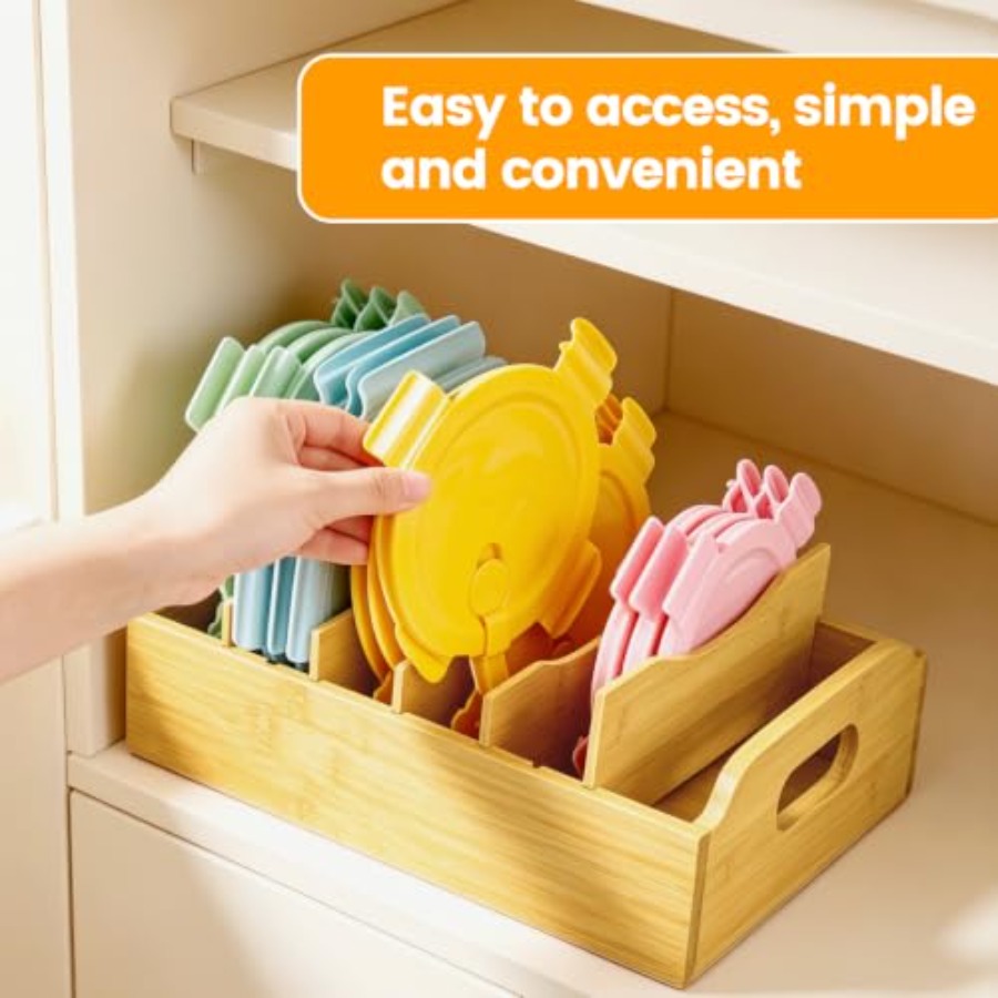 2 Paket Organizer Tutup Wadah  - Food Storage Organizer ulasan dan harga