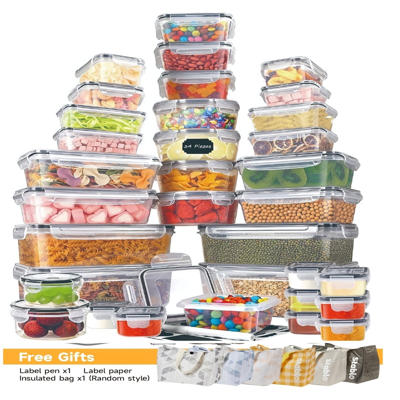 48PCS Set Wadah Penyimpanan Ma - Food Storage Equipment ulasan dan harga