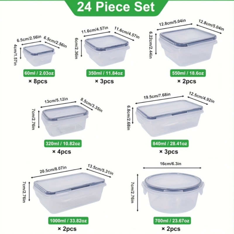 48PCS Set Wadah Penyimpanan Ma - Food Storage Equipment ulasan dan harga