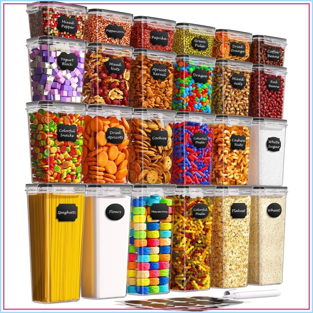 24 PCS Wadah Penyimpanan Makan - Food Storage Labels ulasan dan harga