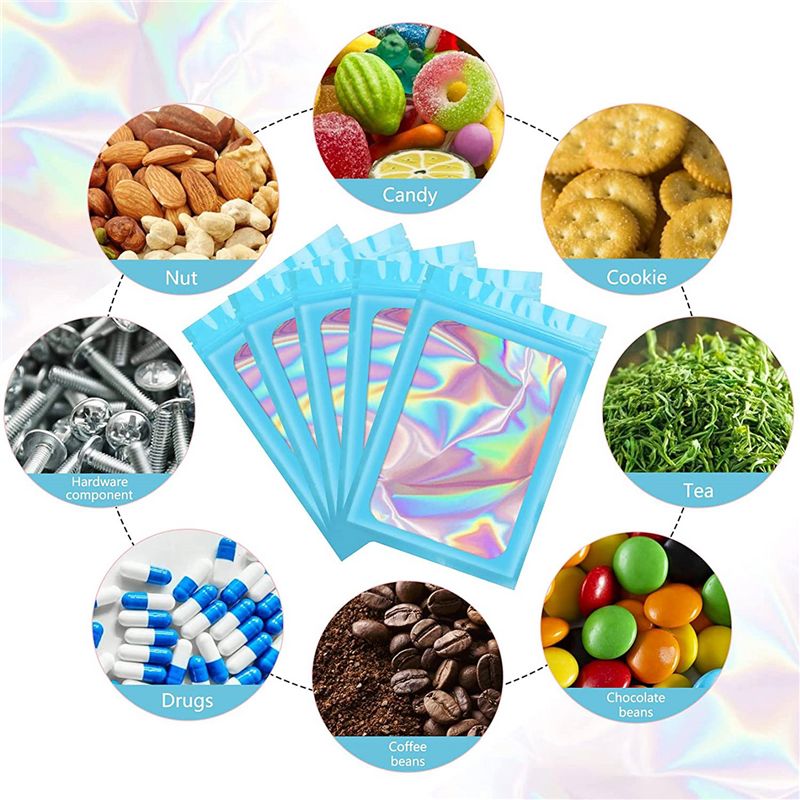 ABWZ-300Pcs Tas Holografik yan - Food Storage Mylar Bags ulasan dan harga