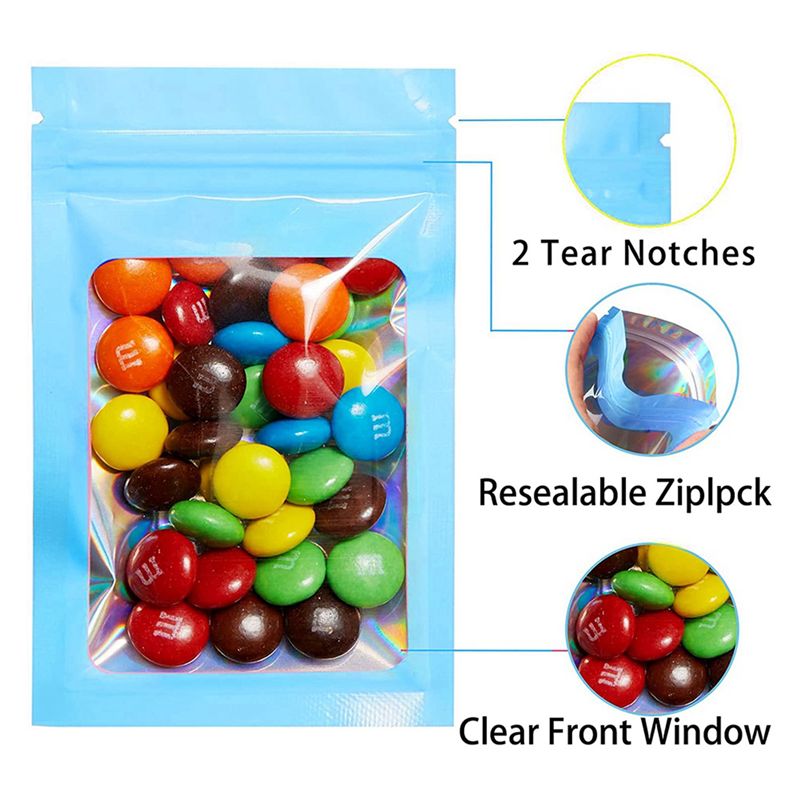 ABWZ-300Pcs Tas Holografik yan - Food Storage Mylar Bags ulasan dan harga
