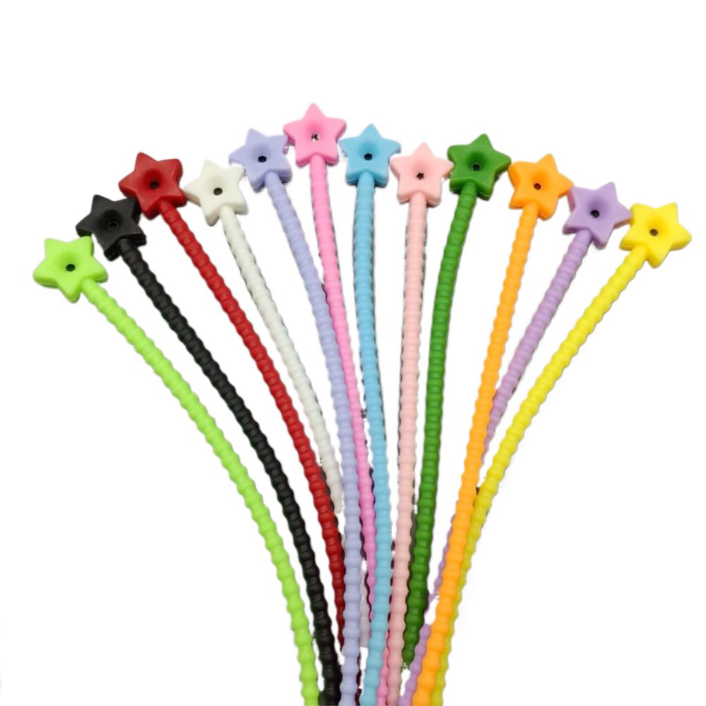 10Pcs Pengatur Kabel Silikon B - Food Storage Organizer ulasan dan harga