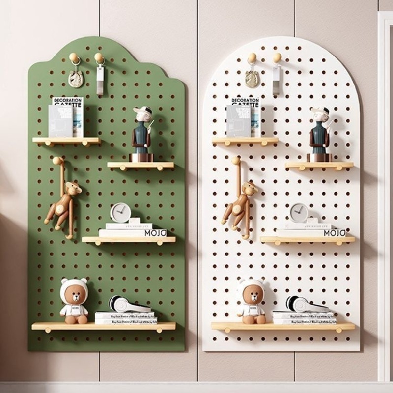 Rak Dinding Kayu Berlubang Dek - Food Storage Organizer ulasan dan harga