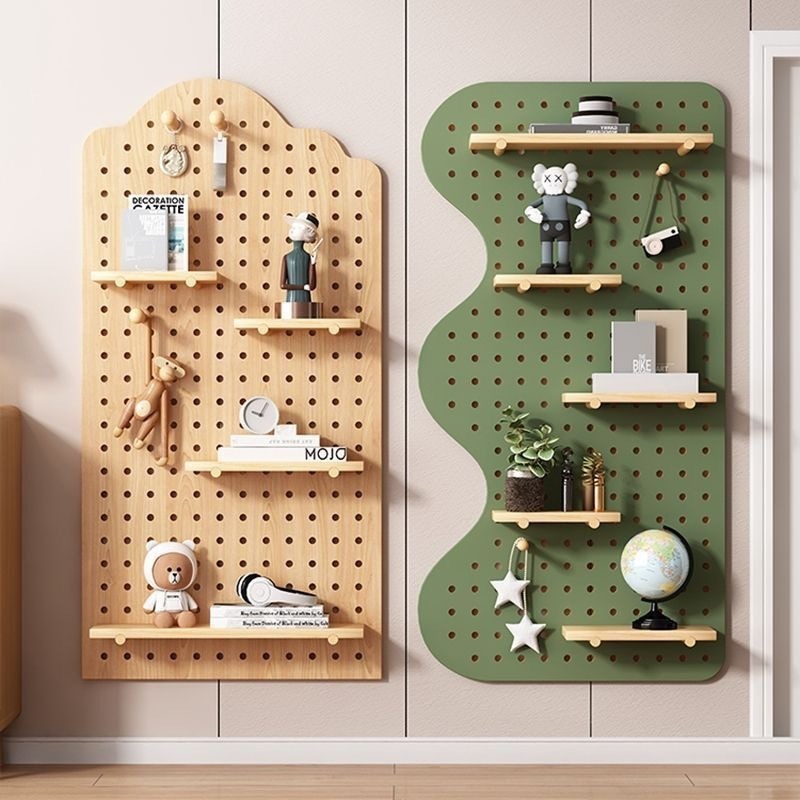 Rak Dinding Kayu Berlubang Dek - Food Storage Organizer ulasan dan harga
