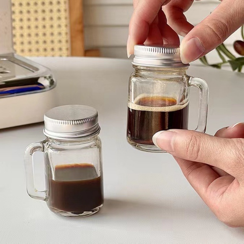 Botol segel kaca Mini 35ml, 2/ - Airtight Cereal Jar ulasan dan harga