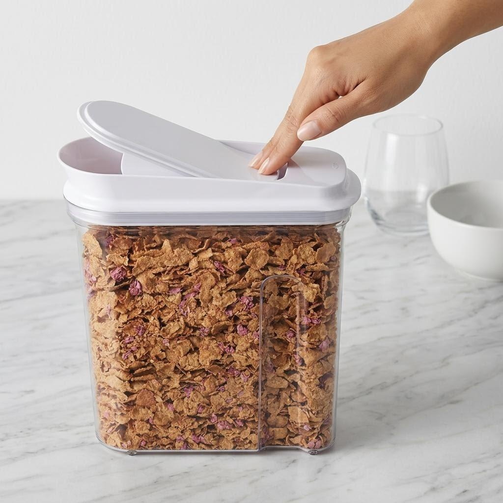 Wadah Penyimpanan Makanan Keda - Airtight Cereal Jar ulasan dan harga