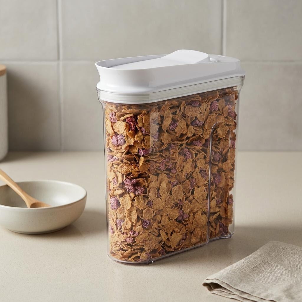 Wadah Penyimpanan Makanan Keda - Airtight Cereal Jar ulasan dan harga