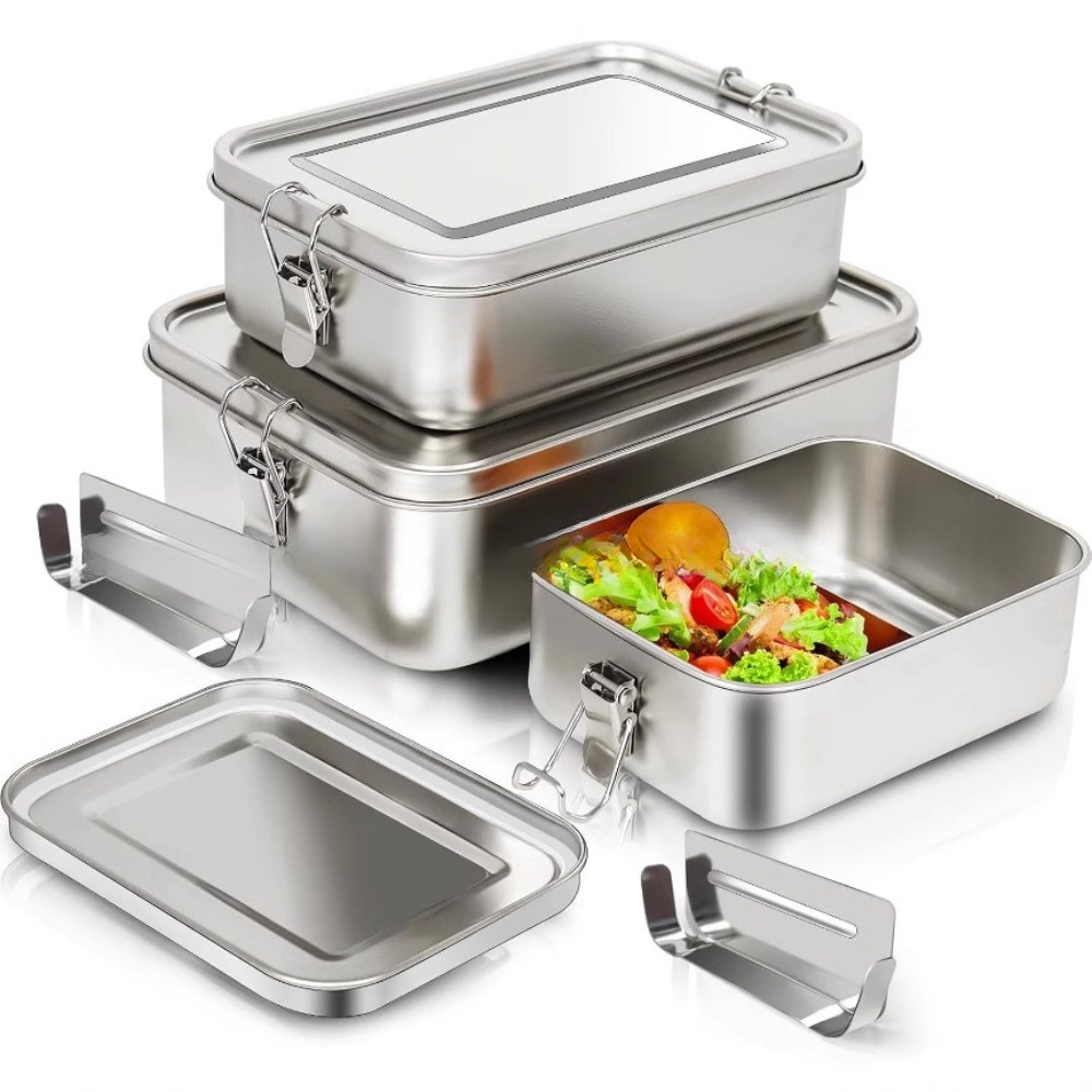 Kotak Bento Baja Tahan Karat K - Food Storage Metal Box ulasan dan harga